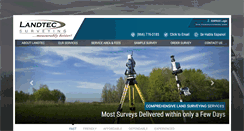 Desktop Screenshot of landtecsurvey.com